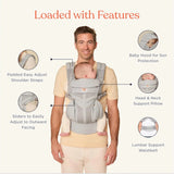 ERGOBABY Omni Classic All-Position Baby Carrier, Pearl Grey