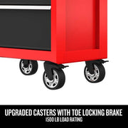 View 2000 Series 26-in W x 36.5-in H 5-Drawer Steel Rolling Tool Cabinet (Red) image 3