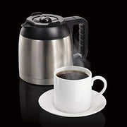 View Hamilton Beach FlexBrew Thermal Coffee Maker, Single Serve & Full Pot, Compatible with K-Cup Pods or Grounds, Programmable, Black and Stainless (49966) image 2