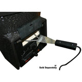 22-Inch Kamado-Style Ceramic Charcoal Grill with Grill Cover