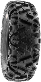 ATV UTV All-Terrain Tires Set of 4, 25X8-12 Front & 25X10-12 Rear Off-Road Replacement Tires