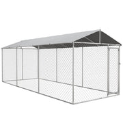 View PawHut 19.7' x 7.5' x 7.5' Outdoor Dog Kennel W/ Waterproof Roof image 2