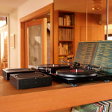 Versatile Black Audio Amplifier for All Entertainment