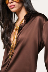 Silk Button Down
