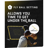 Baseball & Softball Fielding Trainer Rebounder Net, Portable Practice Equipment for Throwing, Catching and Fielding Skills