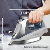 Professional Steam Iron for Clothes, Powerful High Steam Output Garment Iron for Home and Travel