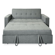 View Sofá Cama De 2 Plazas Modelo Vienna Con Reposabrazos, Gris, Diseño Moderno, Práctico Y Funcional image 3