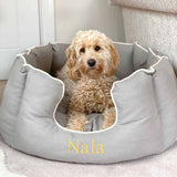 High Wall Bed For Dogs in Savanna – Savanna Oatmeal, Without Personalization pour les activités extérieures