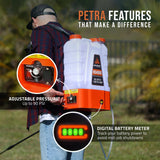 4 Gallon Battery Powered Backpack Sprayer, Rechargeable Cordless Garden and Lawn Pump Sprayer