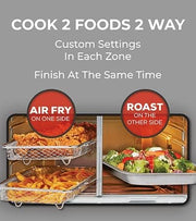 View Emeril Lagasse Dual Zone 360 Air Fryer Oven Combo with French Door, 25 QT Extra Large, Cook Two Foods in Different Ways, Up to 60% Faster from Frozen to Finish image 5