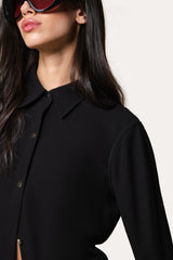 Japanese Crepe Button Down