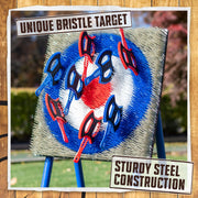 View EastPoint Deluxe Steel Frame Axe Throw Target Game Set image 4