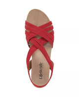 Women's Strappy Wedge Sandals, Open Toe Platform Summer Shoes for Casual and Dress Wear