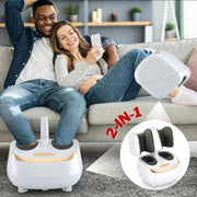 View Premium 2-In-1 Electric Shiatsu Foot Calf Massager With Heat Function image 1
