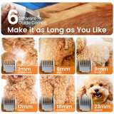 3-in-1 Dog Grooming Vacuum Kit with Clipper and Nail Grinder, Pet Hair Trimmer and Grooming Tool Set