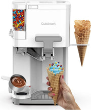 View Cuisinart Soft Serve Ice Cream Machine- Mix It In Ice Cream Maker for Frozen Yogurt, Sorbet, Gelato, Drinks 1.5 Quart, White, ICE-48 image 5