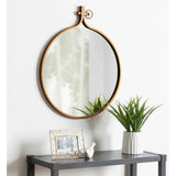 Modern Round Wall Mirror, Decorative Circular Accent Mirror for Living Room, Bedroom and Entryway