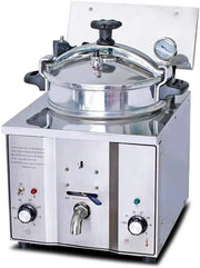 View 16L Pressure Fryer Commercial Electric Countertop Stainless Steel Cooking Machine Chicken Fish image 1