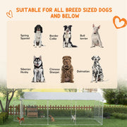 View PawHut 19.7' x 7.5' x 7.5' Outdoor Dog Kennel W/ Waterproof Roof image 3