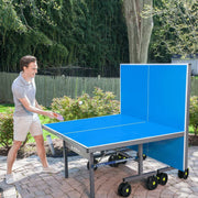 View JOOLA Nova Pro Plus Outdoor Table Tennis Table with Weatherproof Net, 9��锟�5 ft, Foldable, Aluminum Surface image 2