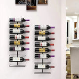27 Bottle Wall Mounted Wine Rack, Vertical Wine Storage Organizer for Home Bar, Kitchen and Dining Room