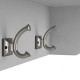40 Inch Wall Mounted Coat Rack with Shelf, Wooden Entryway Storage and Hanging Organizer