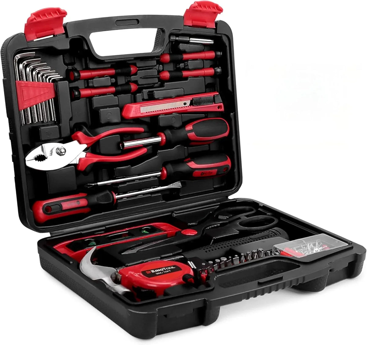 Home Tool Set Kit - 286 PCS Home Auto Repair Tool Kit with Rolling Tool Box, Mechanic Tool Sets with 21V Max Cordless Power drill, Perfect for