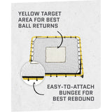 Baseball & Softball Fielding Trainer Rebounder Net, Portable Practice Equipment for Throwing, Catching and Fielding Skills