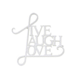 Live Laugh Love Wall Decor, Inspirational Metal Wall Art Sign for Living Room, Bedroom and Home Decoration