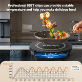 Precision Induction Cooktop, Portable Electric Countertop Burner with Large 8-Inch Heating Coil, Powerful Adjustable Heat Control