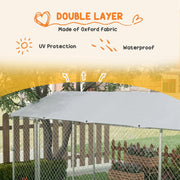 View PawHut 19.7' x 7.5' x 7.5' Outdoor Dog Kennel W/ Waterproof Roof image 5