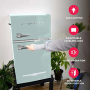 View Frigidaire Retro Mini Fridge with Freezer & Side Bottle Opener-Small 2 Door Refrigerator for Office Bar or College Dorm Room-3.1 Cu Ft �� 19��"D x 20.5" W x 33.5" H image 6