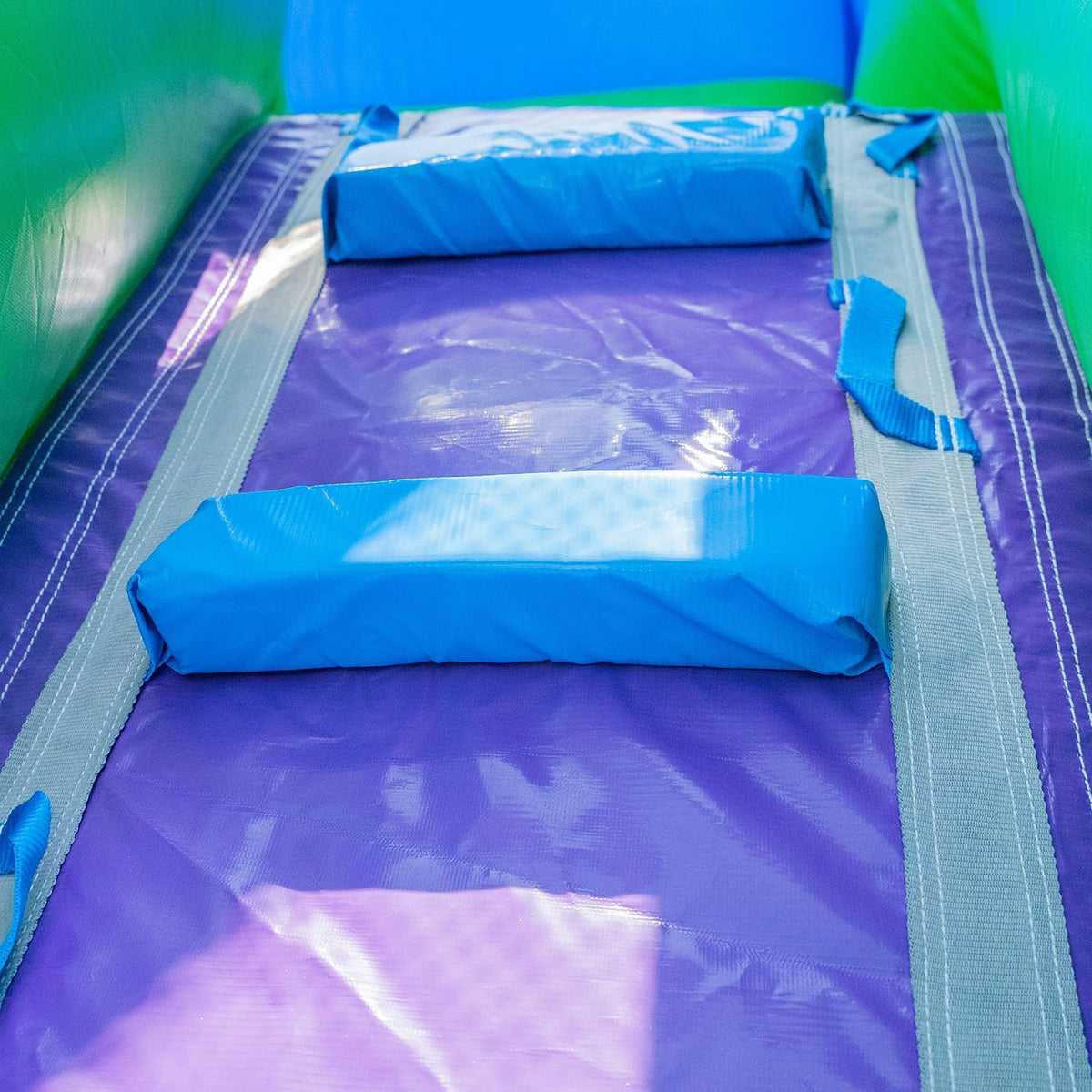 2025 HeroKiddo Resbaladilla Acuática Inflable de Grado Comercial de 16' con Piscina Adjacente para Niños y Adultos (con Ventilador), Uso Mojado y Seco