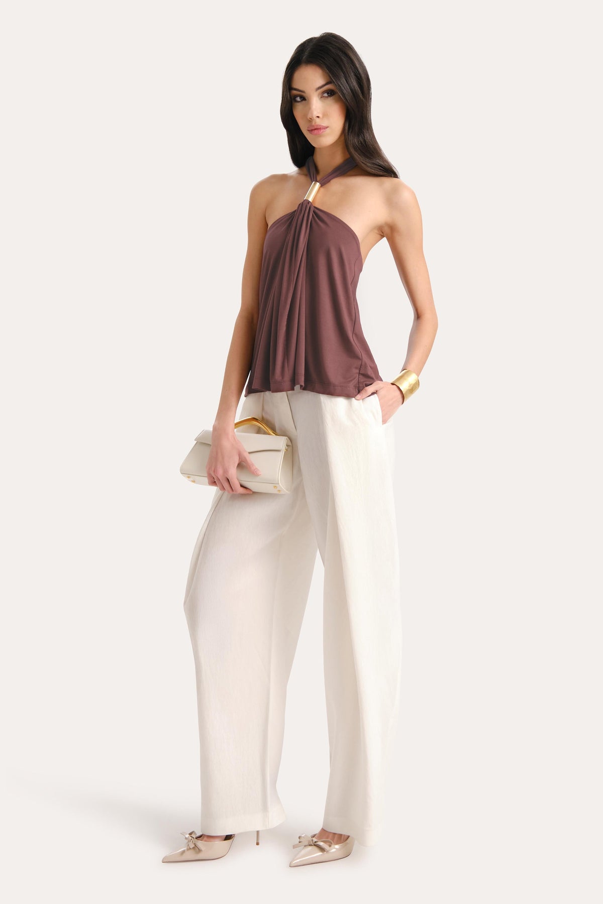Lila Halterneck Top