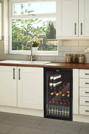 View Swan 80L Glass Fronted Under Counter Fridge, Wine Beer and Beverage Cooler image 2