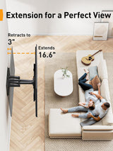 Full Motion TV Wall Mount for 42-85 Inch TVs, Adjustable Swivel Tilt Bracket for Flat Screen Televisions