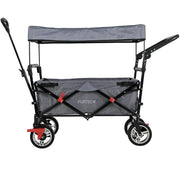 View Bollerwagen FUXTEC FX-CT700, Carro Plegable Gris para el Transporte de niños, Ciudad, Campo, Playa o montaña - con Capota Anti-UV, asa de Empuje, image 1