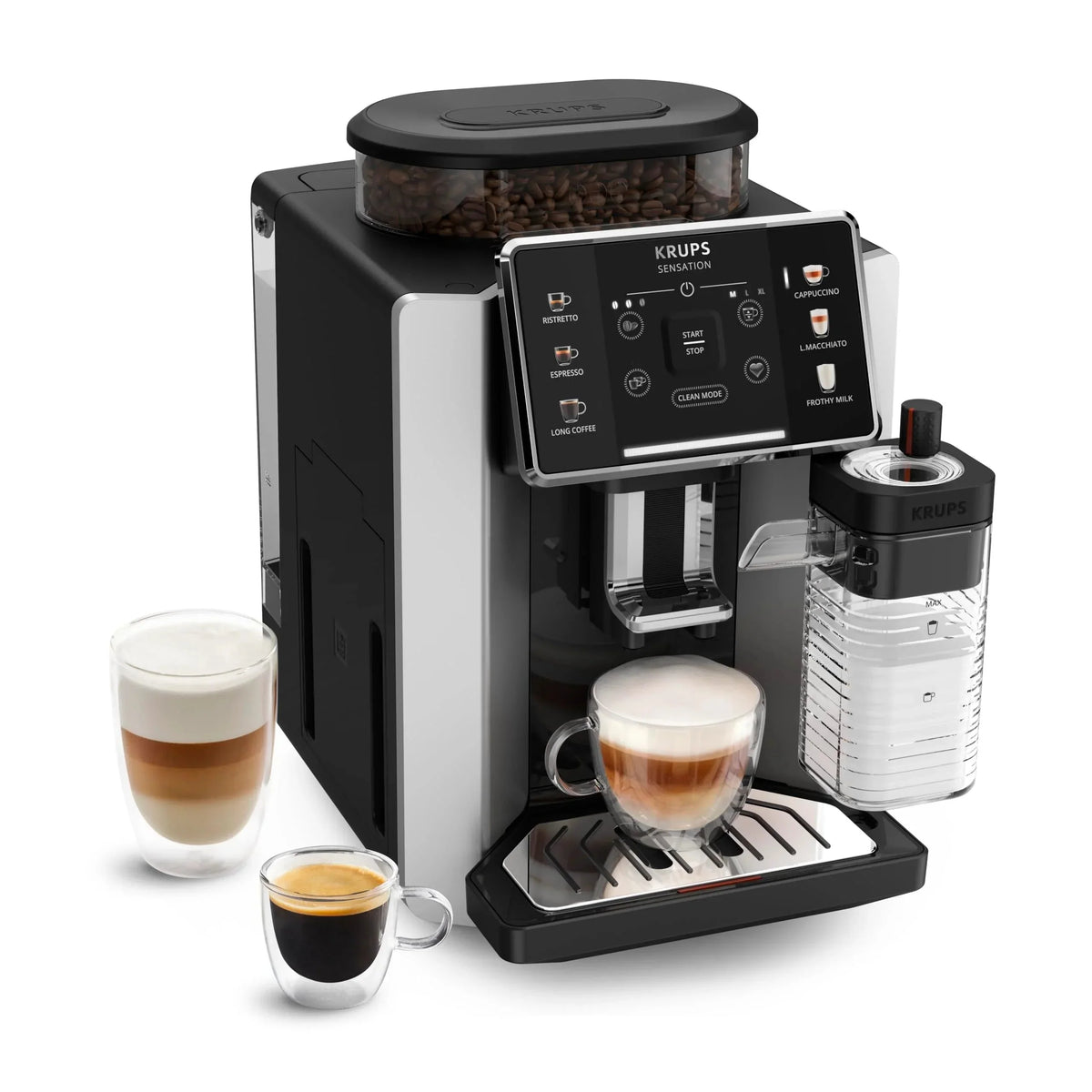 2025 Krups Essential - Cafetera súper automática, 15 Bares de presión, Molinillo cónico de Metal, con selección de cantidad e Intensidad de café, 1.7