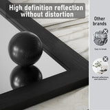 Modern Rectangular Wall Mirror with Wood Frame, Bathroom and Barn Door Mirror, Multiple Sizes