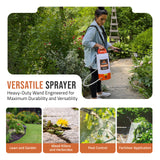2 Gallon Battery Powered Sprayer, Rechargeable Cordless Electric Pump Sprayer for Garden, Lawn and Outdoor Use