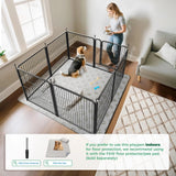 32" Dog Playpen for Small Dogs, Portable Indoor Outdoor Pet Exercise Pen for Puppies and Small Pets