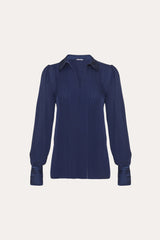 Silk Pintuck Shirt