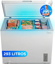 View MIDEA Arcon Congelador Pequeño de 293L | Congelador Horizontal Convertible a Frigorífico con Motor Inverter, Control Electrónico de Temperatura, image 1