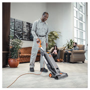 View Hoover Commercial HushTone Upright Vacuum Cleaner, 15 inches with Intellibelt, For Carpet and Hard Floors, CH54115, Gray image 5