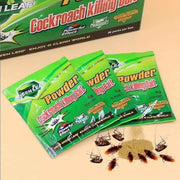 View 20-100 Packs Green Leaf Powder Cockroach Killer Bait Repeller Killing Trap Pest Control image 1