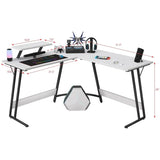 L Shaped Gaming Desk, Corner Computer PC Workstation for Gaming, Home Office and Study