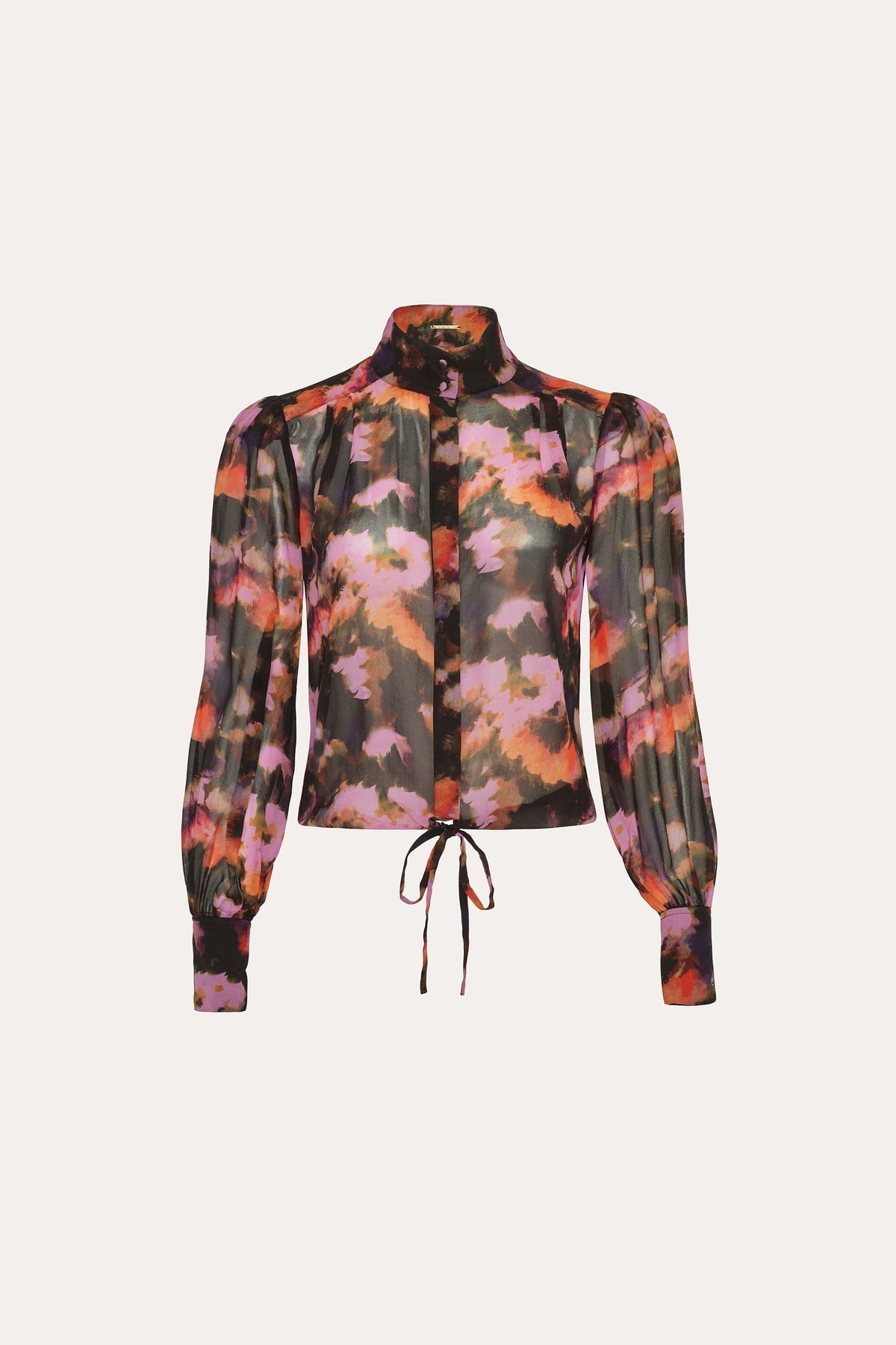 Brushstroke Silk Blouse