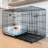 Cozy & Calming Puppy Cage Bed in Balmoral Tweed – Natural Tweed, Without Personalization pour les activités extérieures