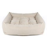 Box Bed For Dogs in Herringbone Tweed – M, Natural Herringbone pour les activités extérieures