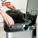 20 Gallon Stainless Steel Step Trash Can, Large Kitchen Garbage Bin with Odor Control